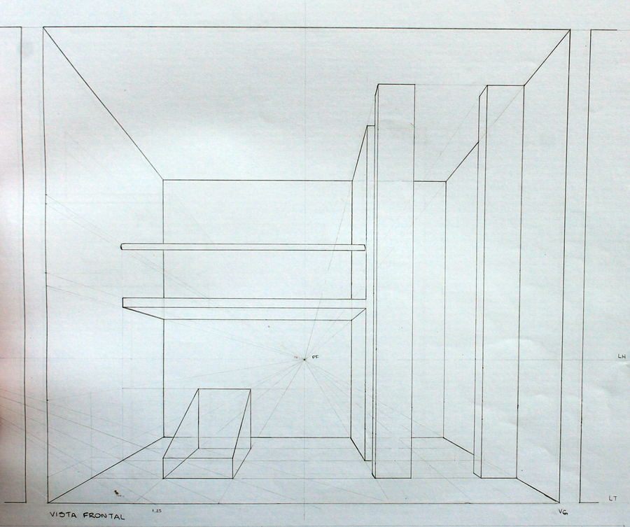 desenho ARQUITETURA tecnico Perspectiva corte Planta section draw Plan Perspective