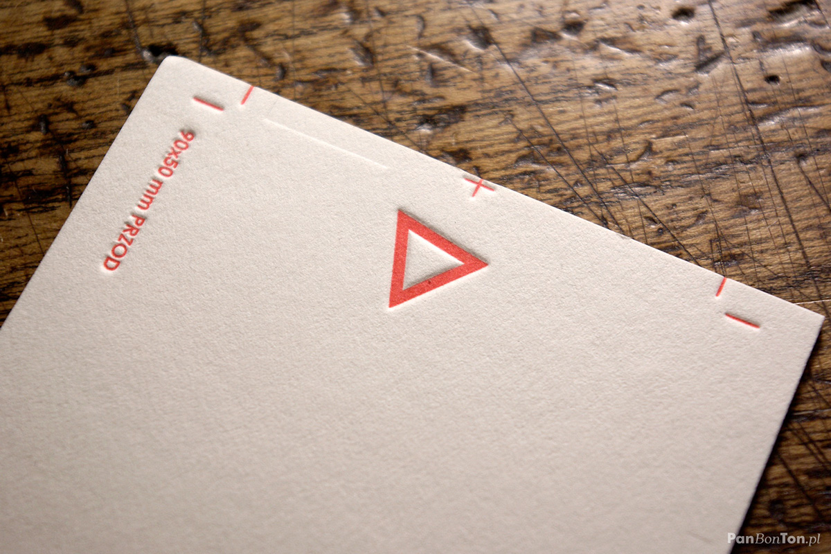 letterpress business card hand printed wizytówka druk typograficzny druk