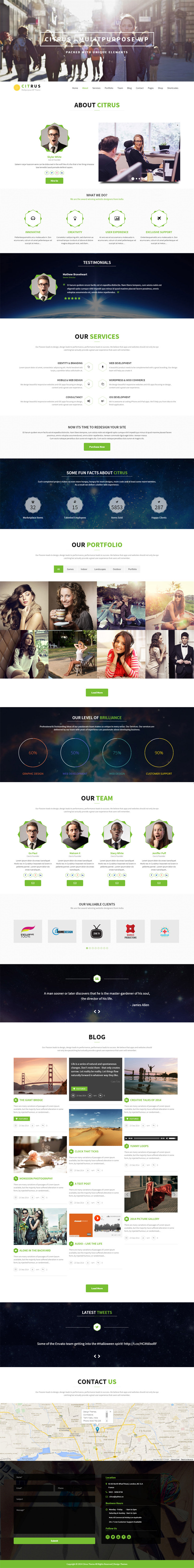 agency business clean corporate creative flat modern multilingual One page page builder parallax portfolio Responsive Single Page