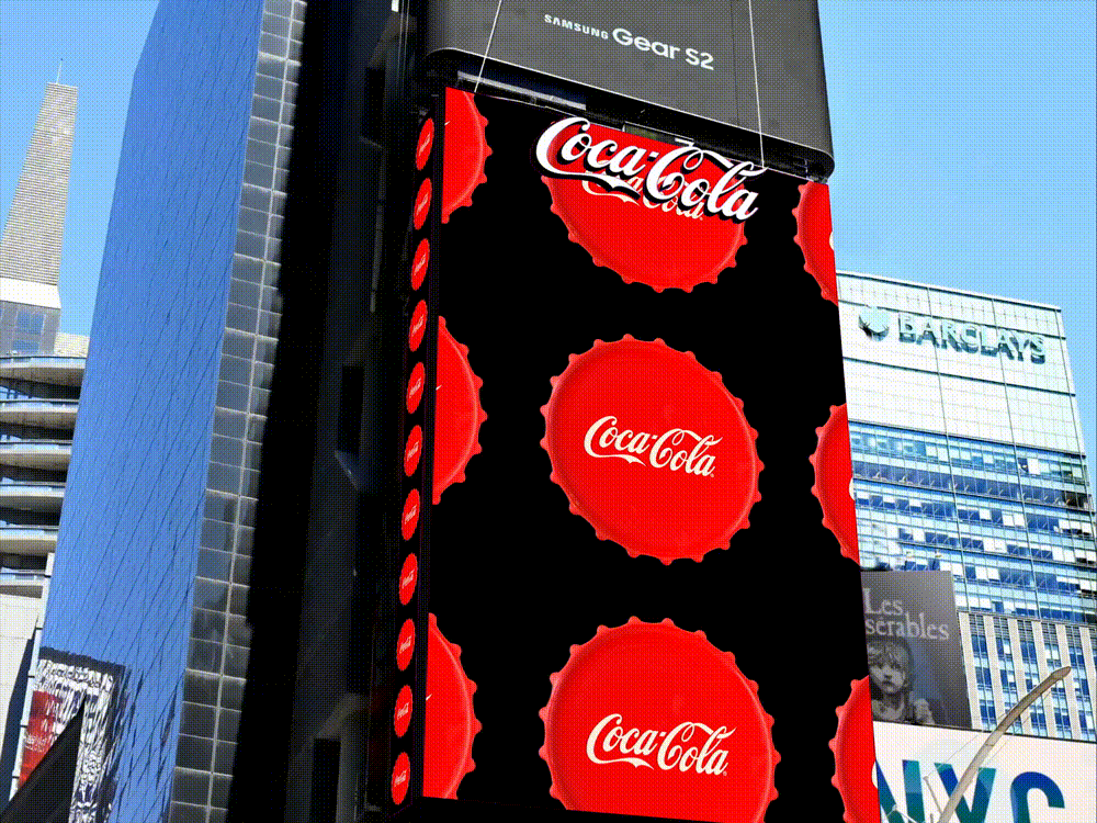 bottle cap Bottle Caps Coca Cola Coca-Cola coke New York new york city OOH out of home times square