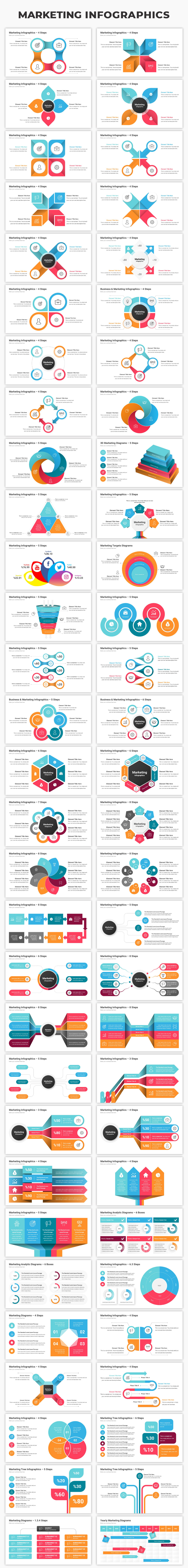 Infographics Complete Bundle PowerPoint Templates - 5