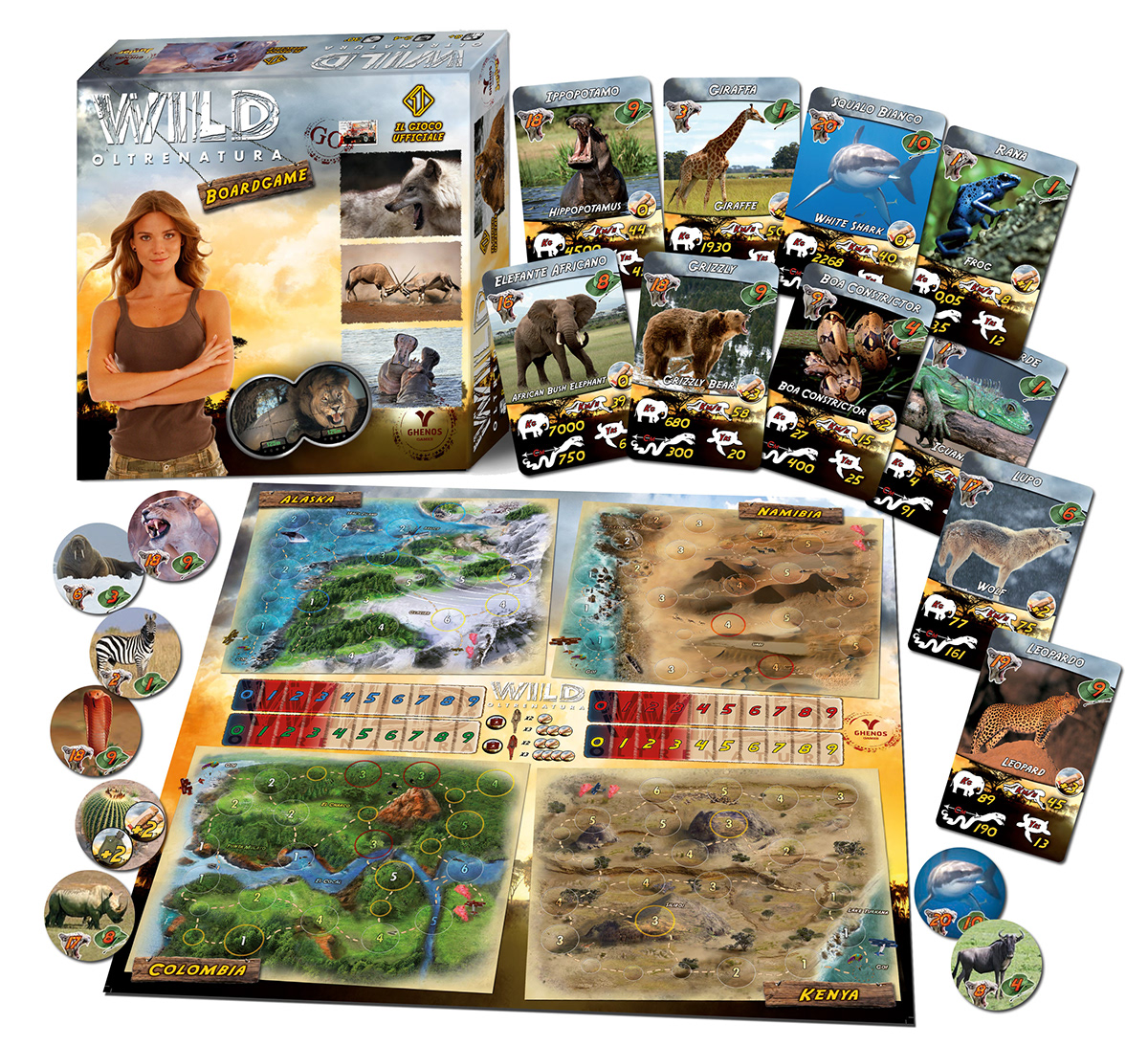 wild boardgame Board Game Art game exploration wild animals