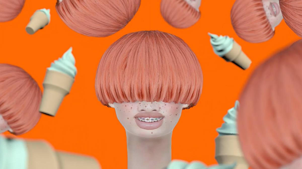 Mtv artist idents animation  ginger orange Beautiful poppy trippy motion music