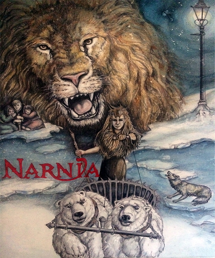 Adobe Portfolio poster Narnia adventure courage triumph loyalty forgiveness