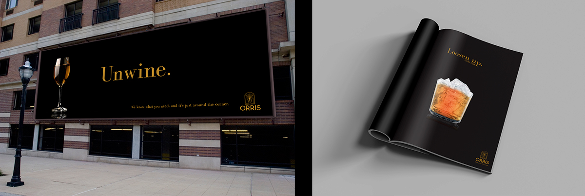 branding campaign black and gold foil bar Website