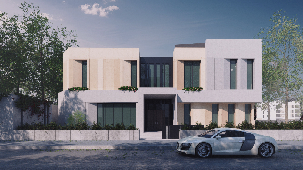 architecture exterior Villa modern visualisation 3D Render