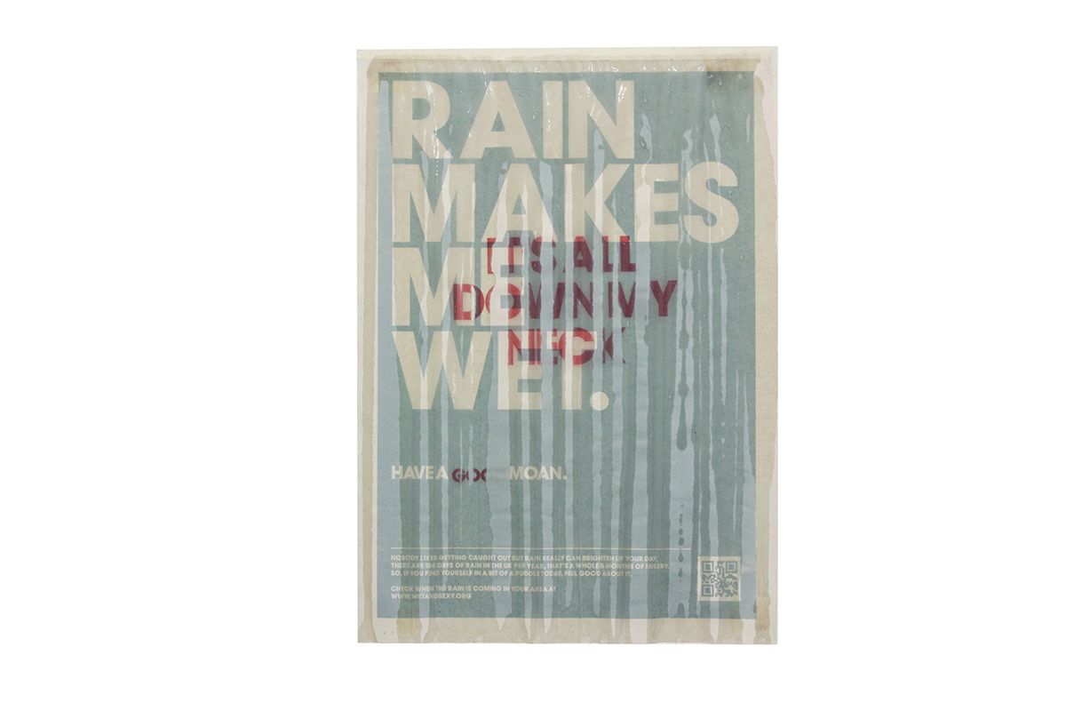 weather rain poster design
