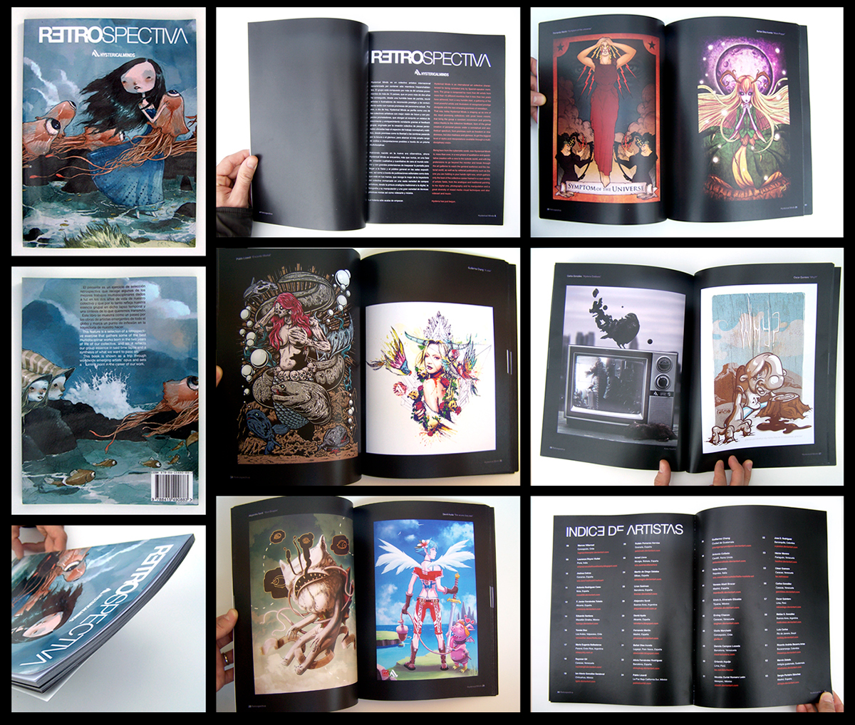 artbook  Illustration hysterical minds collective book design