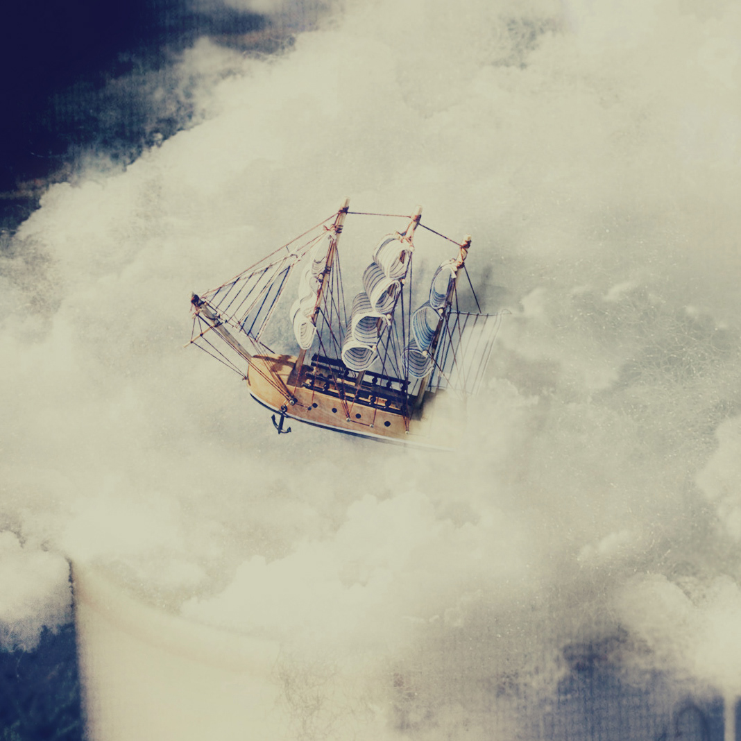 ship cloud cup tea escape