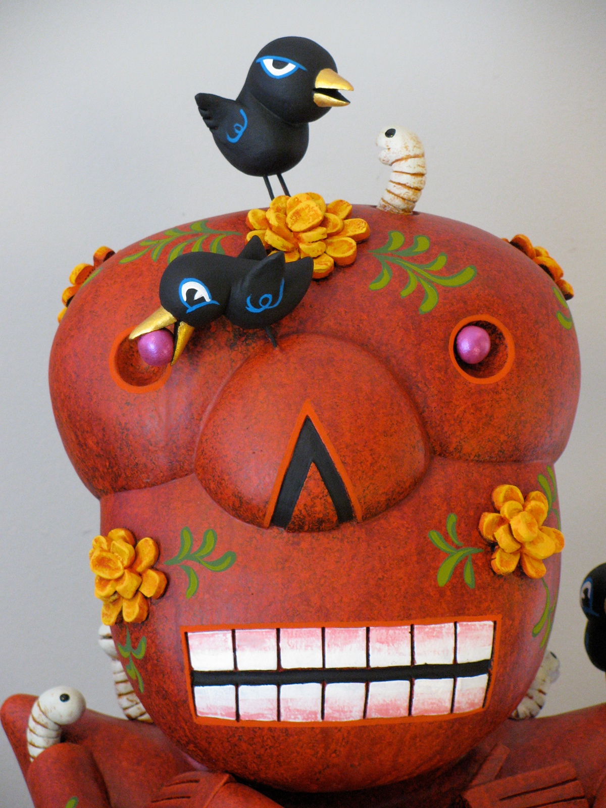 dia de los muertos calacas skulls skeletons masks mask fiesta mexico new mexico celebration life death afterlife birds