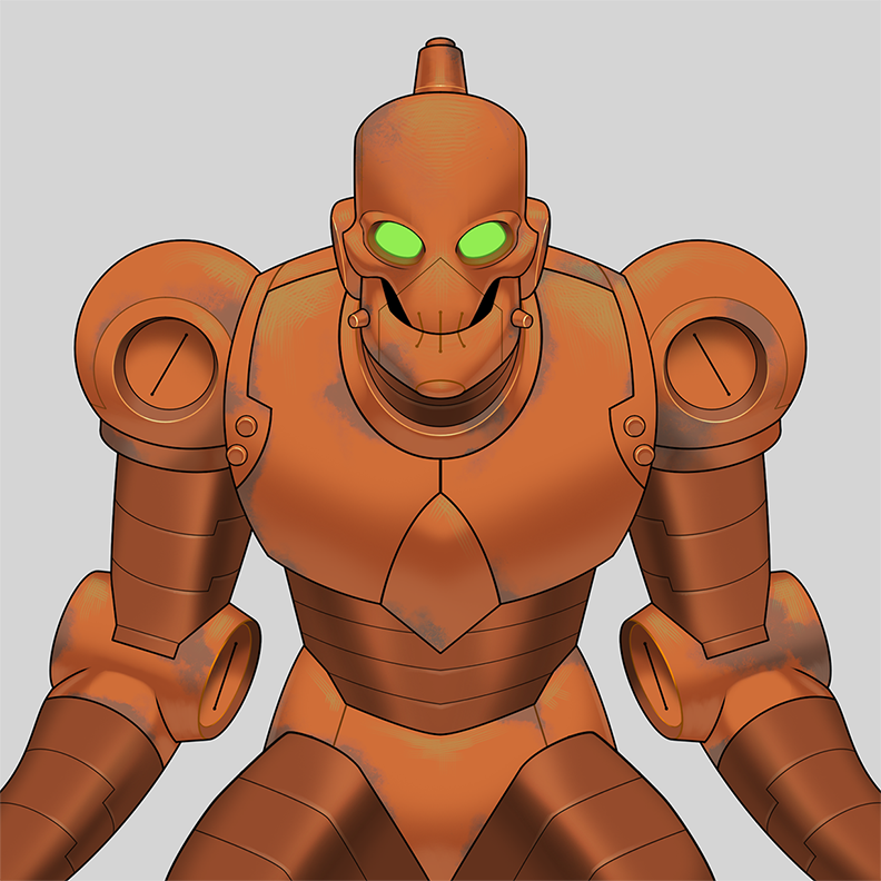 animation  cartoon comics Green Glow ILLUSTRATION  invincible mechanical robert kirkman robot step by step