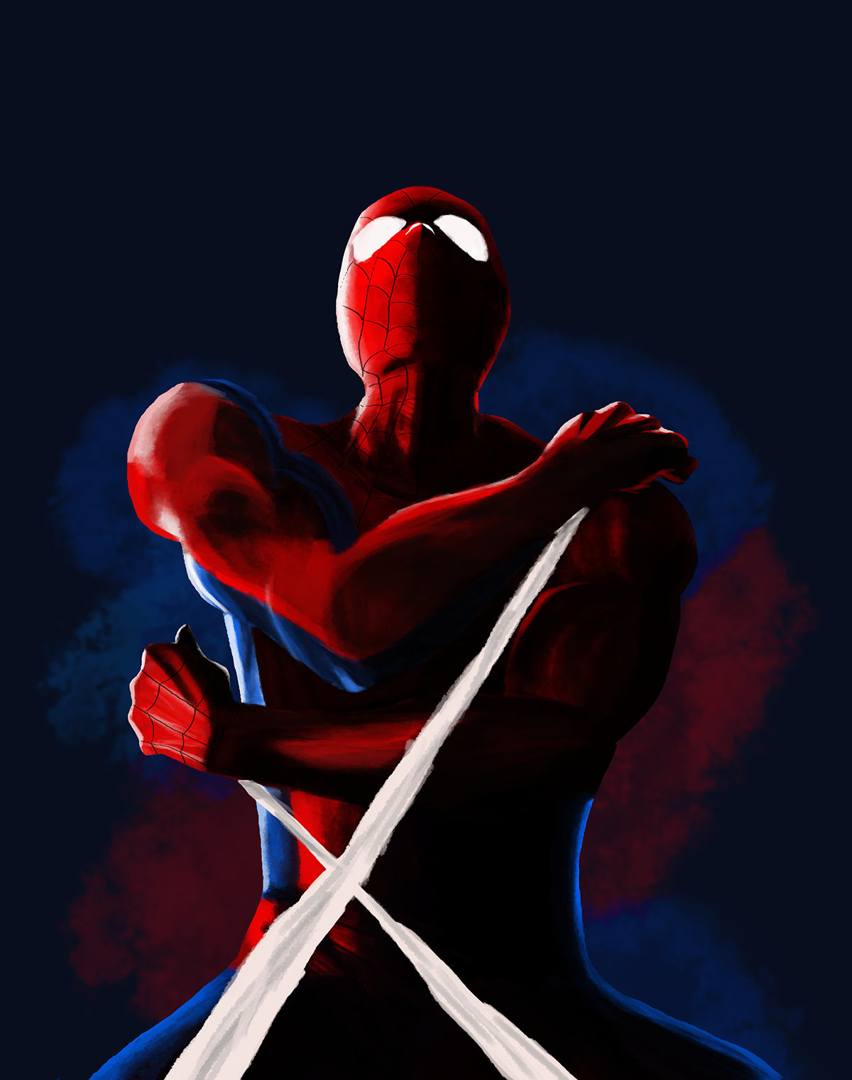 marvel spider-man SuperHero digital painting  