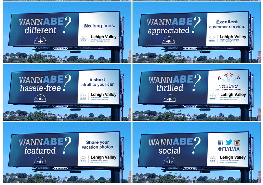 LVIA abe airport billboard digital blue Wannabe On time hassle-free appreciated Thrilled