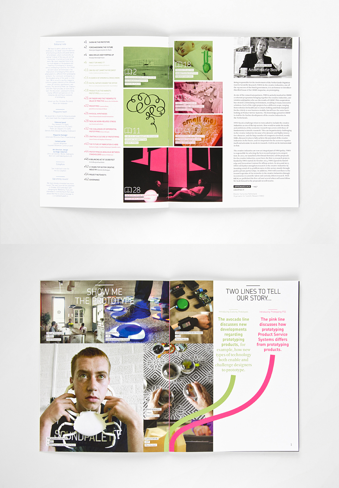 Magazine design Prototyping Taken By Storm Dutch design print special format open spine binding spreads sleek crisp Nordic Design Layout magazine prototype