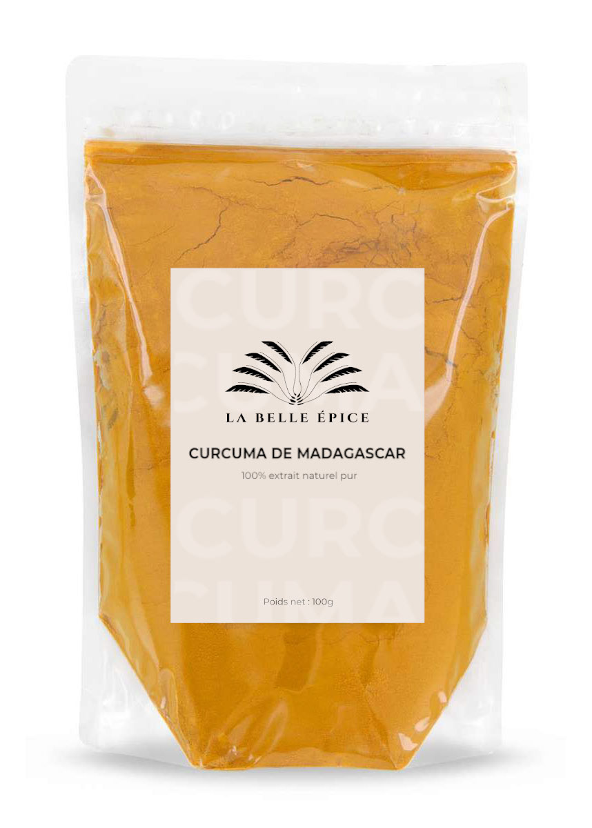 condiment curcuma  epice Labelleépice Logotype madagascar natiora voany