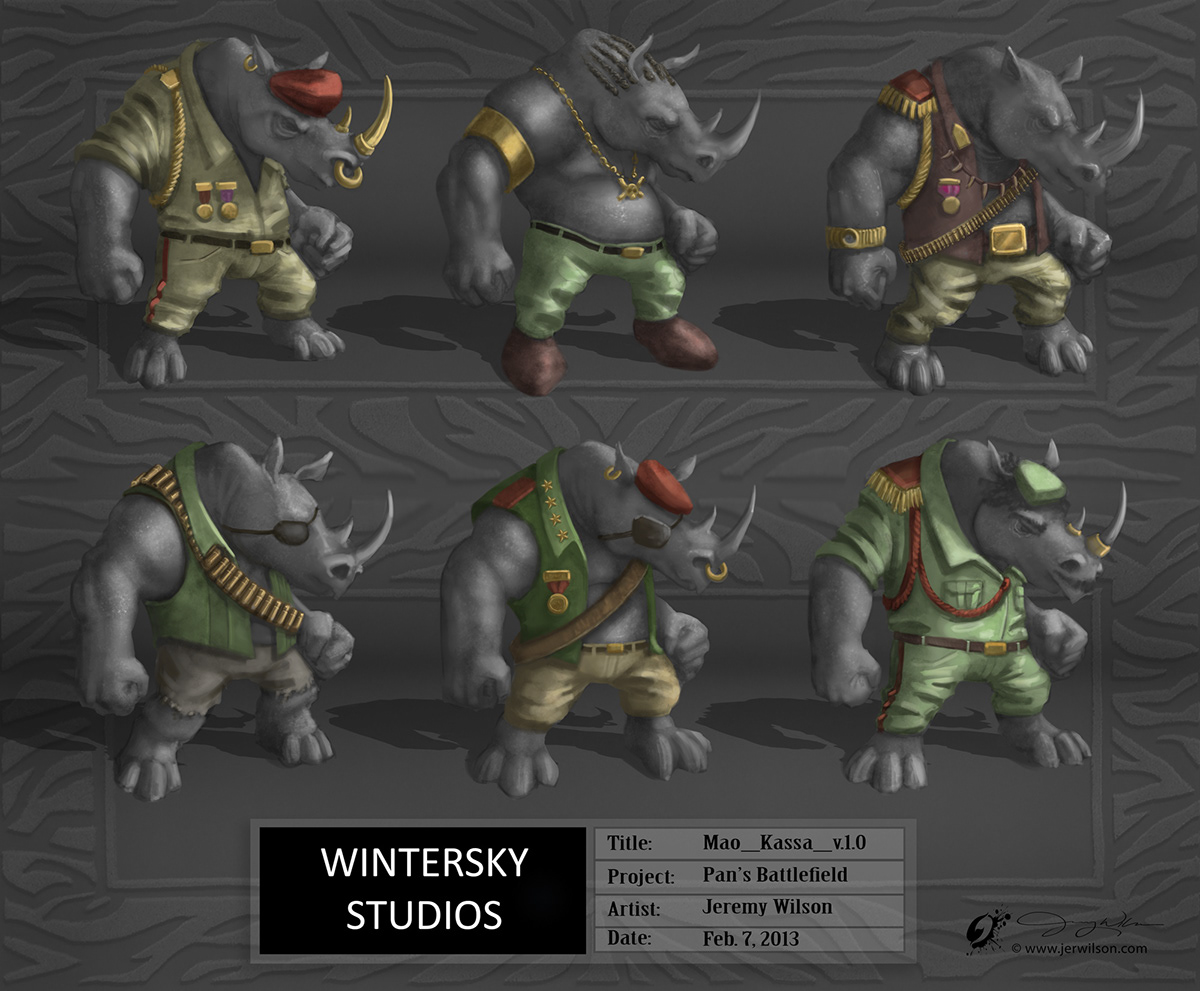 video game  concept art  Character Design Rhino Cat kitty prop digital painting