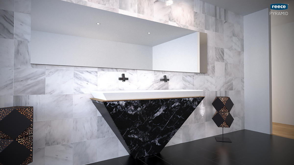 bathroom Interior design 3D vanity furniture