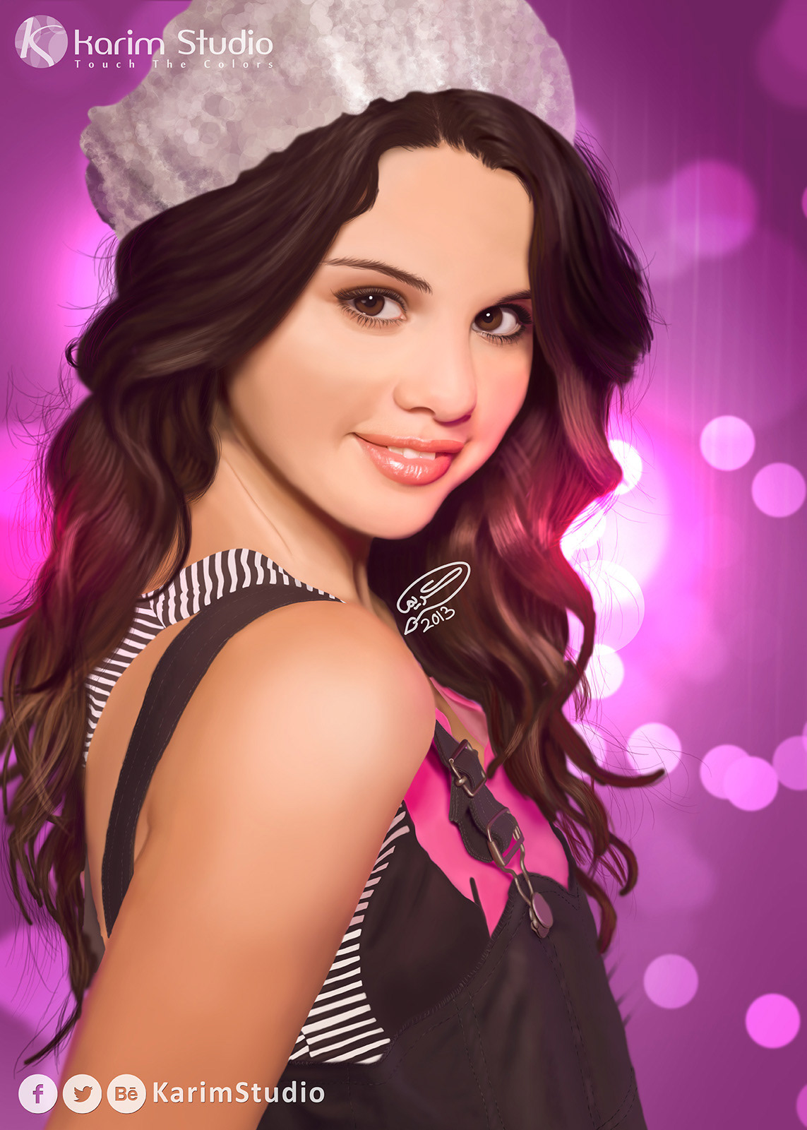 selena gomez Selena art karim studio artist Singer disney Hannah Montana glamour