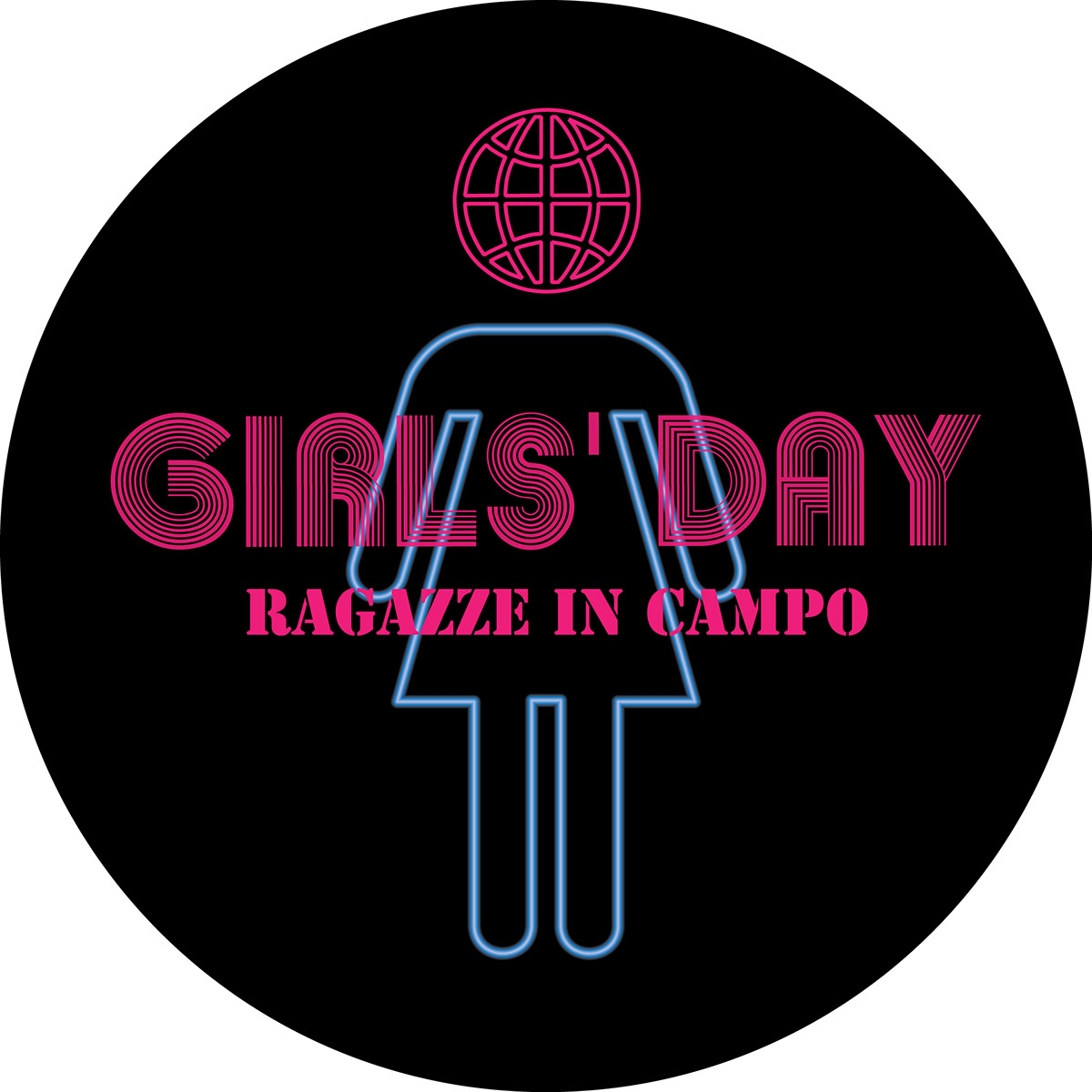 girls girls world woman girls day project girl pink Pink logo Logo Design graphic