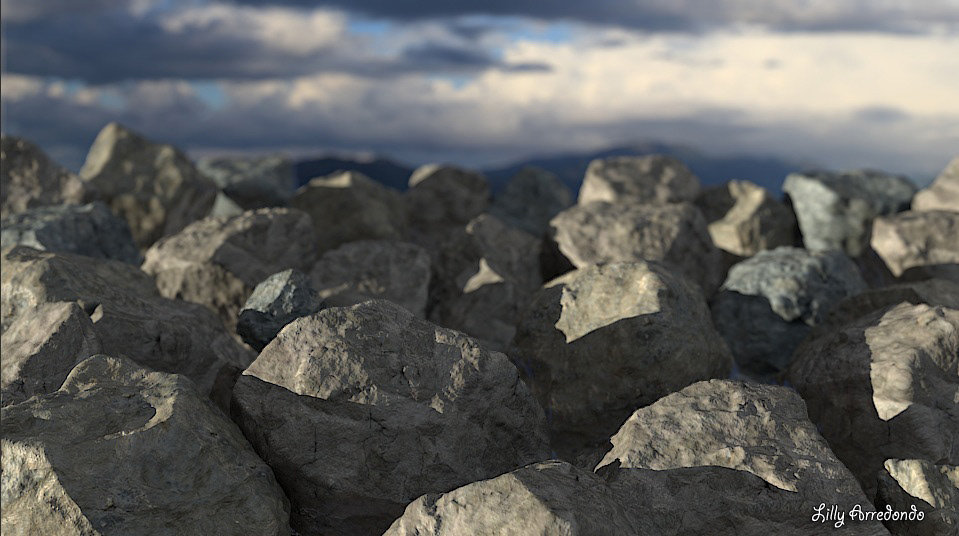 rocks 3d rocks 3D model 3D modeling enviroment