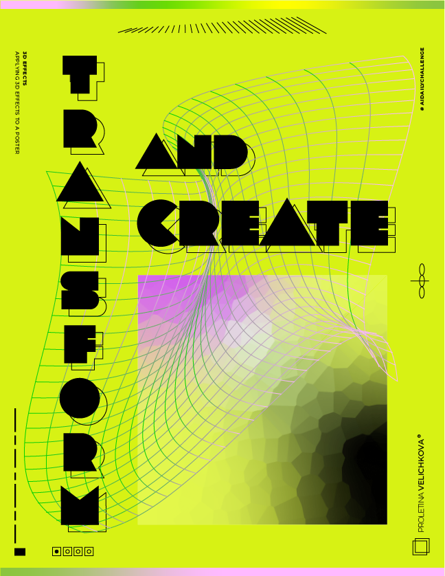 aidailychallenge Illustrator poster