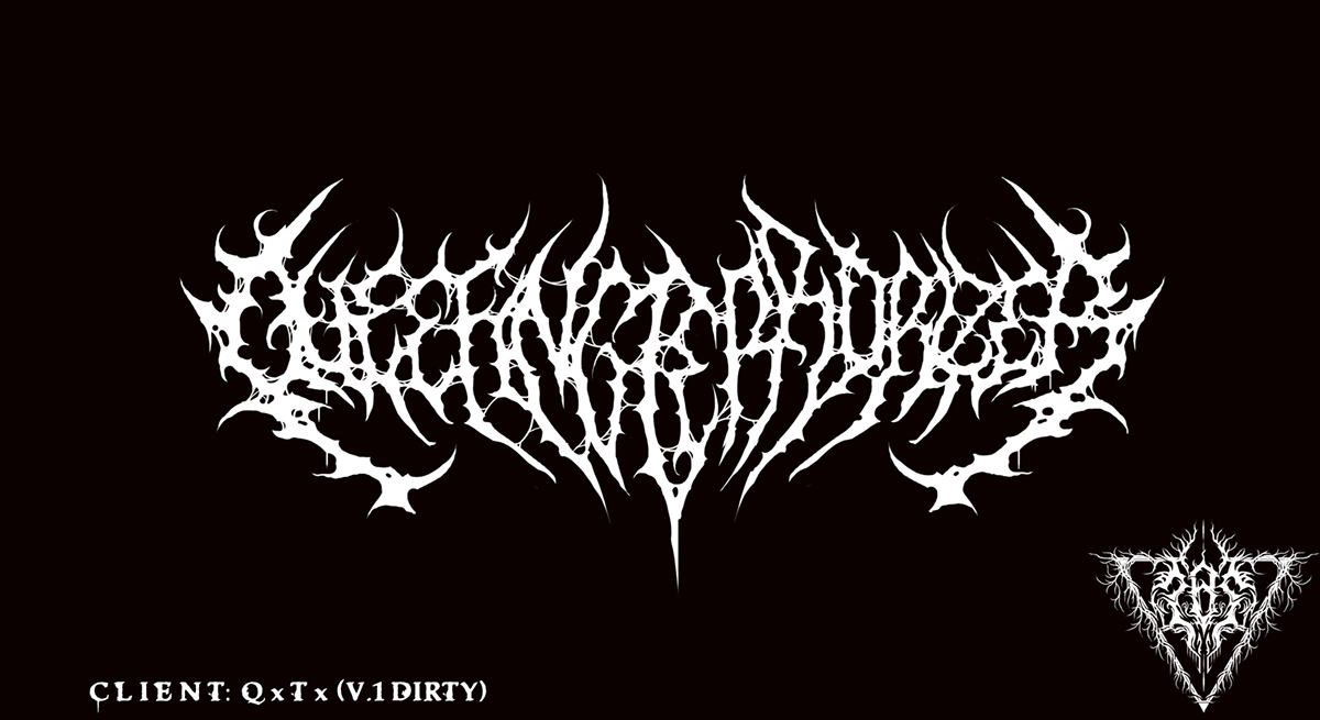 death metal deathcore brutal technical band logos logo death grim flavor