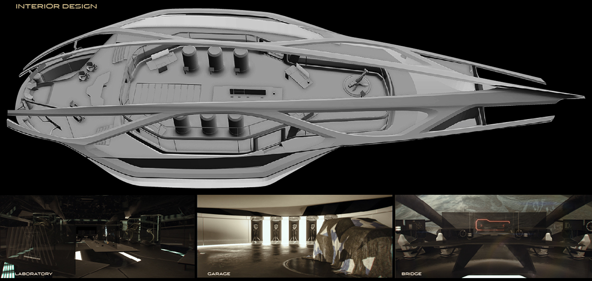 jaguar Land Rover Sapceship alien design concept