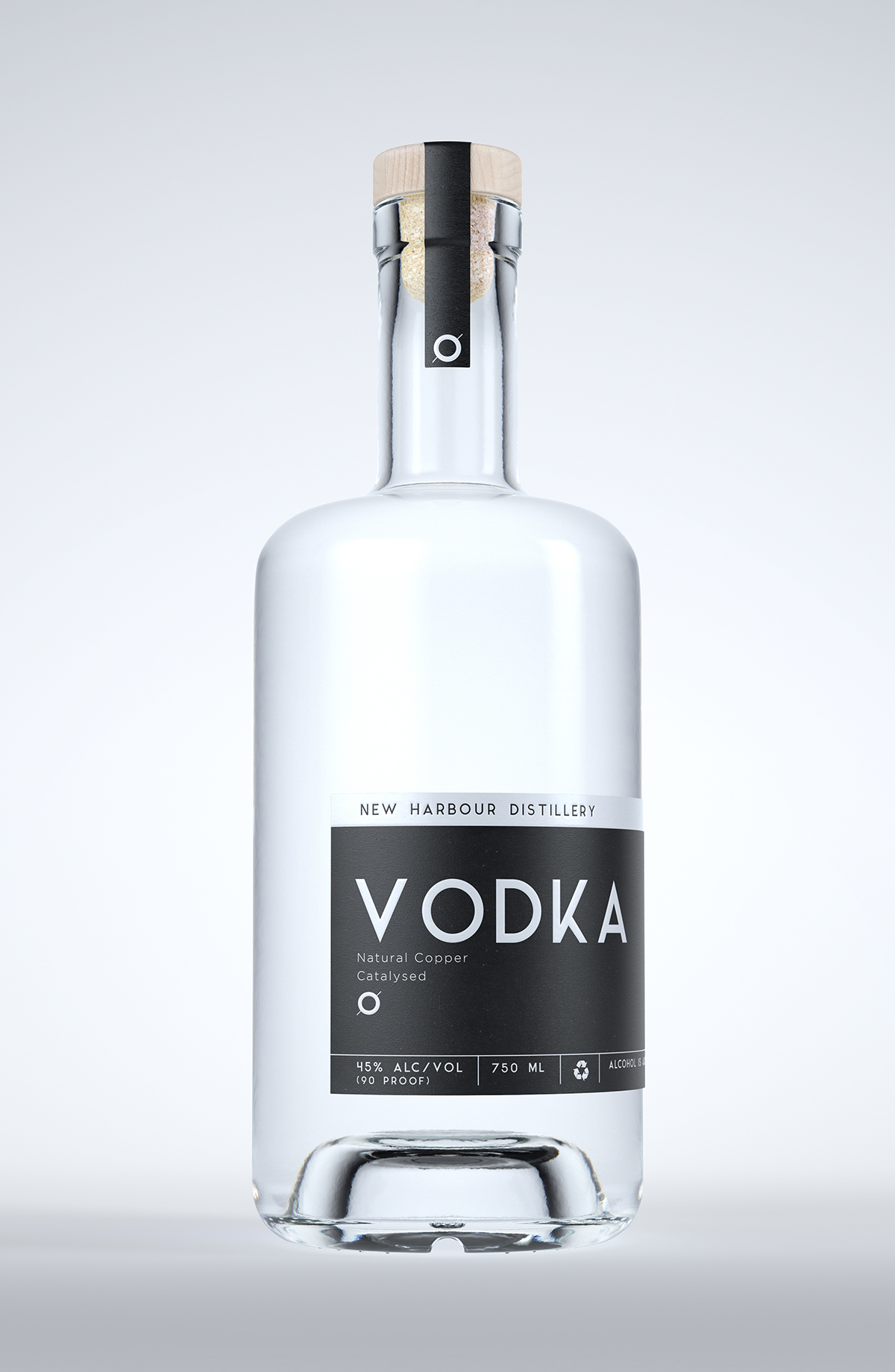 CG 3D product visulaization Vodka gin Render lighting