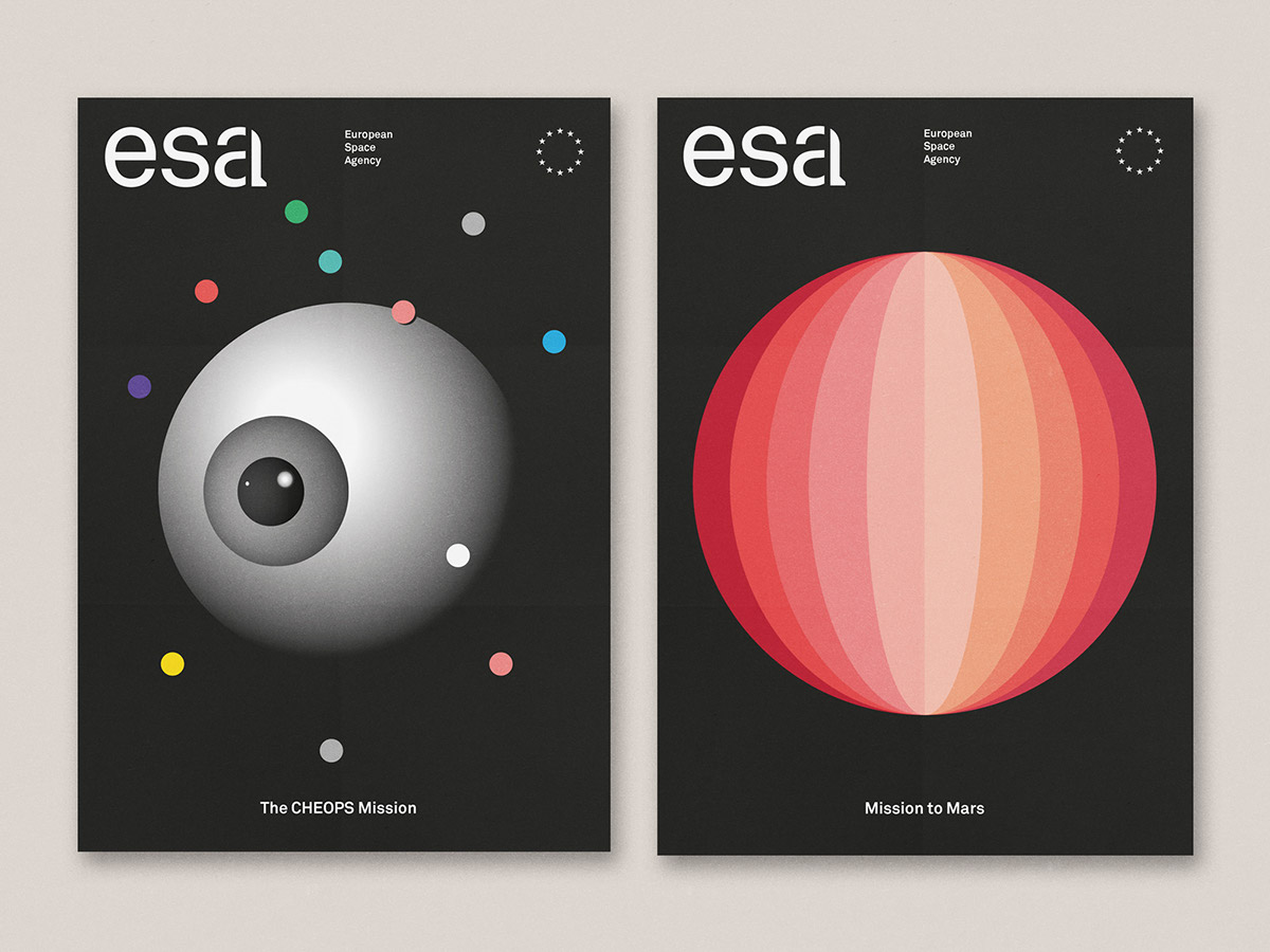 Space  brand nasa ILLUSTRATION  rebranding modern Planets stars