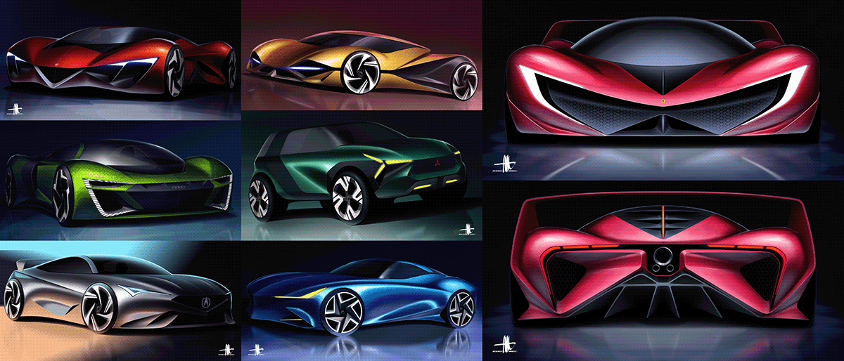 alfa romeo ArtCenter Audi Automotive design car concept car design Mitsubishi supercar transportation Adobe Portfolio