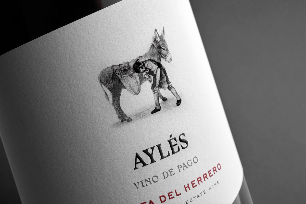 Packaging Labeldesign winedesign Aylés Pago maba