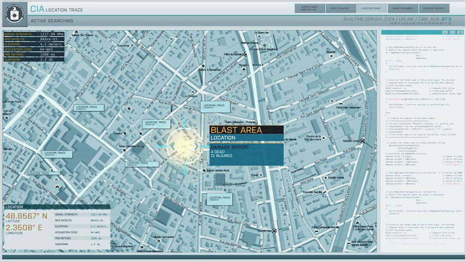 FUI UI Film   screen graphics bastille day idris elba film ui