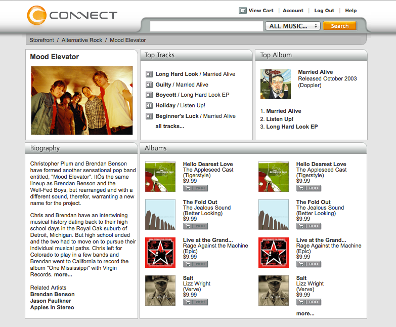 Sony Sony Connect music store