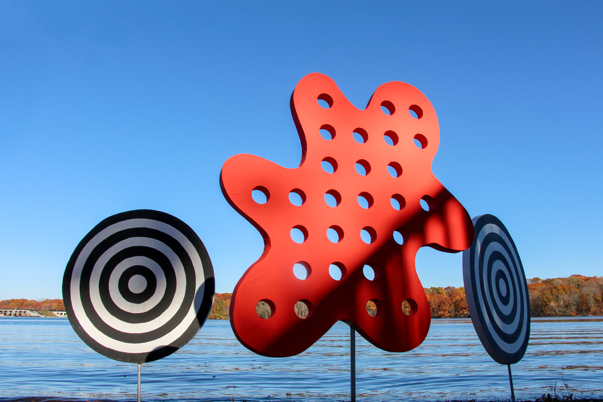 sculpture Outdoor Sculpture geometry boston Marek Jacisin Harvard Ceramics Program public art Art Installation inspire polystyrene foam board