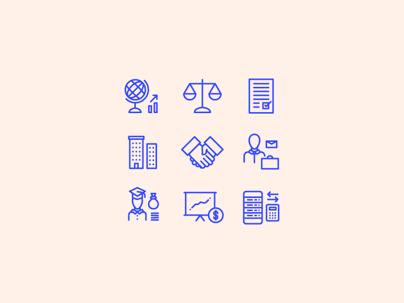 design Icon iconography flat minimal bold line geometric
