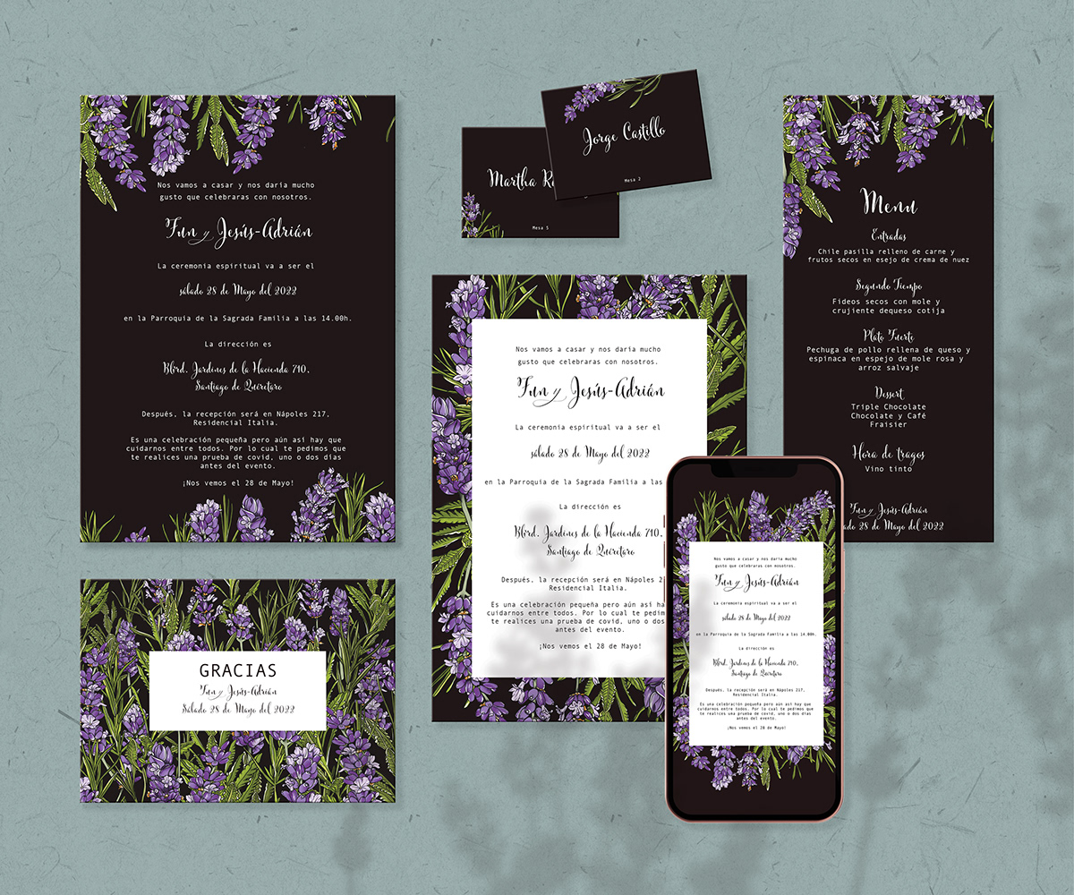 wedding invitation cards digital invitation Digital Wedding invite event invitation floral invitations print print design  save the date