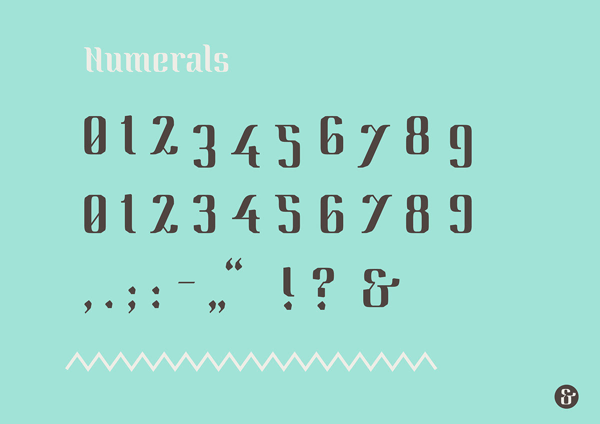 modular font Typeface poster bold letter alphabet capitals rough Lower-Case
