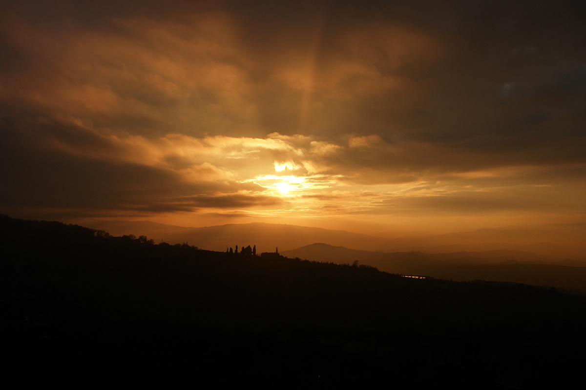 toscana Italy sunset tramonto Sun