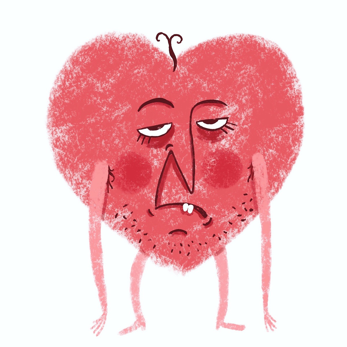 Love heart hearts characters personajes Drawing  ilustracion ILLUSTRATION  Procreate digital