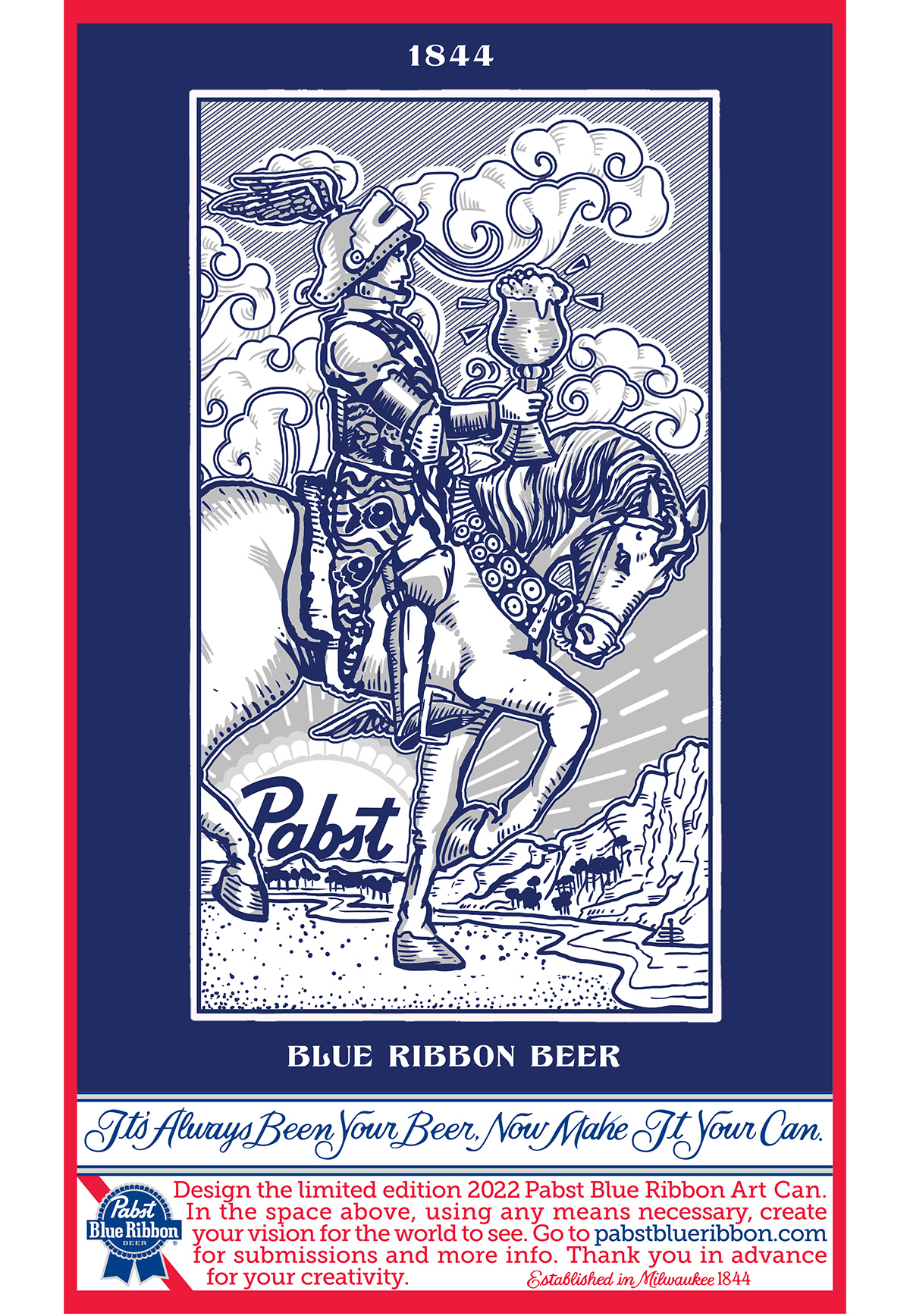 beer blue Digital Art  graphic art graphic design  ILLUSTRATION  product design  tiger