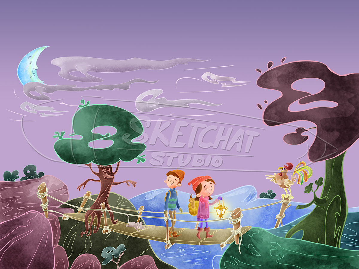 Sketchat Studio online interactive story animated illustration