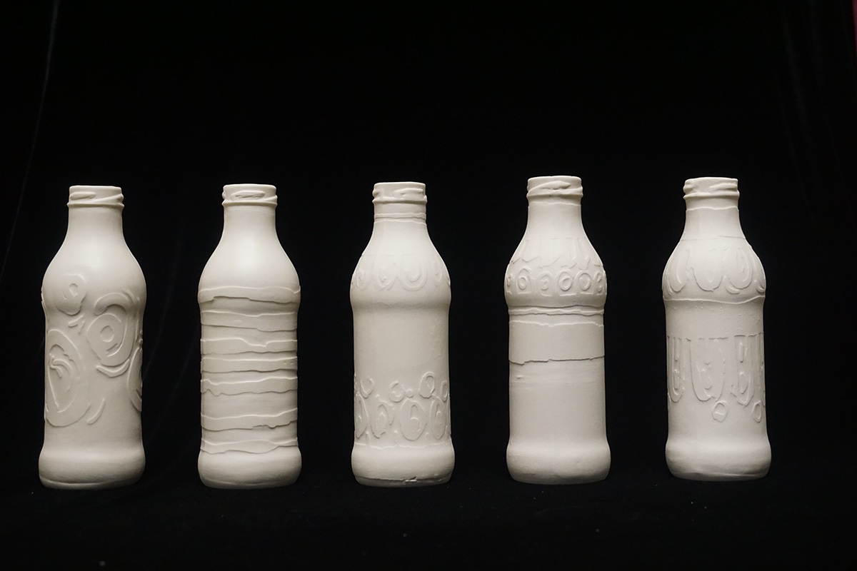 ceramics  porecelain Slipcasting bottles productdesign