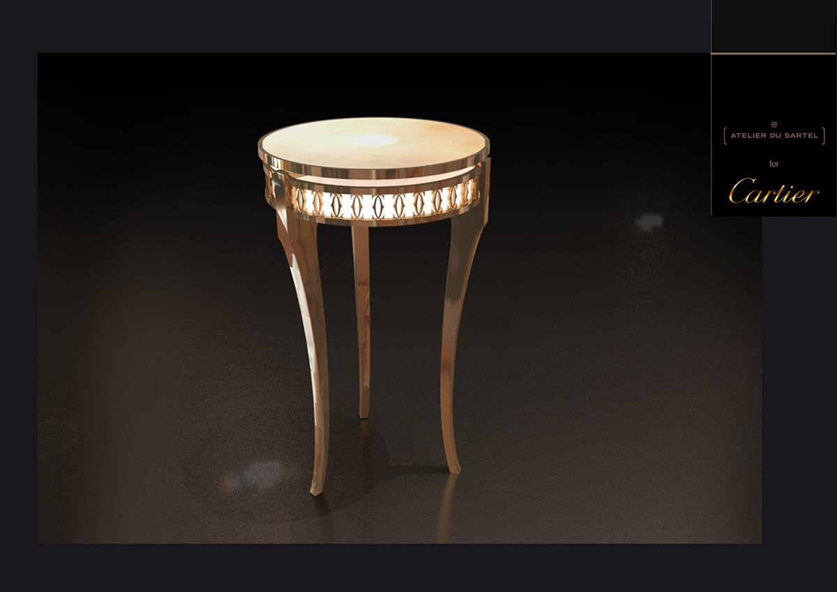 high jewellery boutique shop furniture light Lamp stool armchair desk luxury