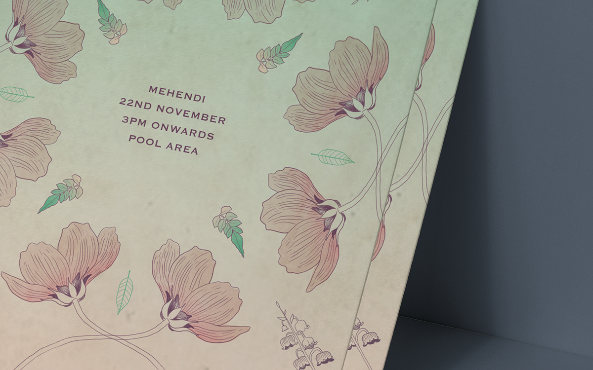 wedding Botanicals Invitation card