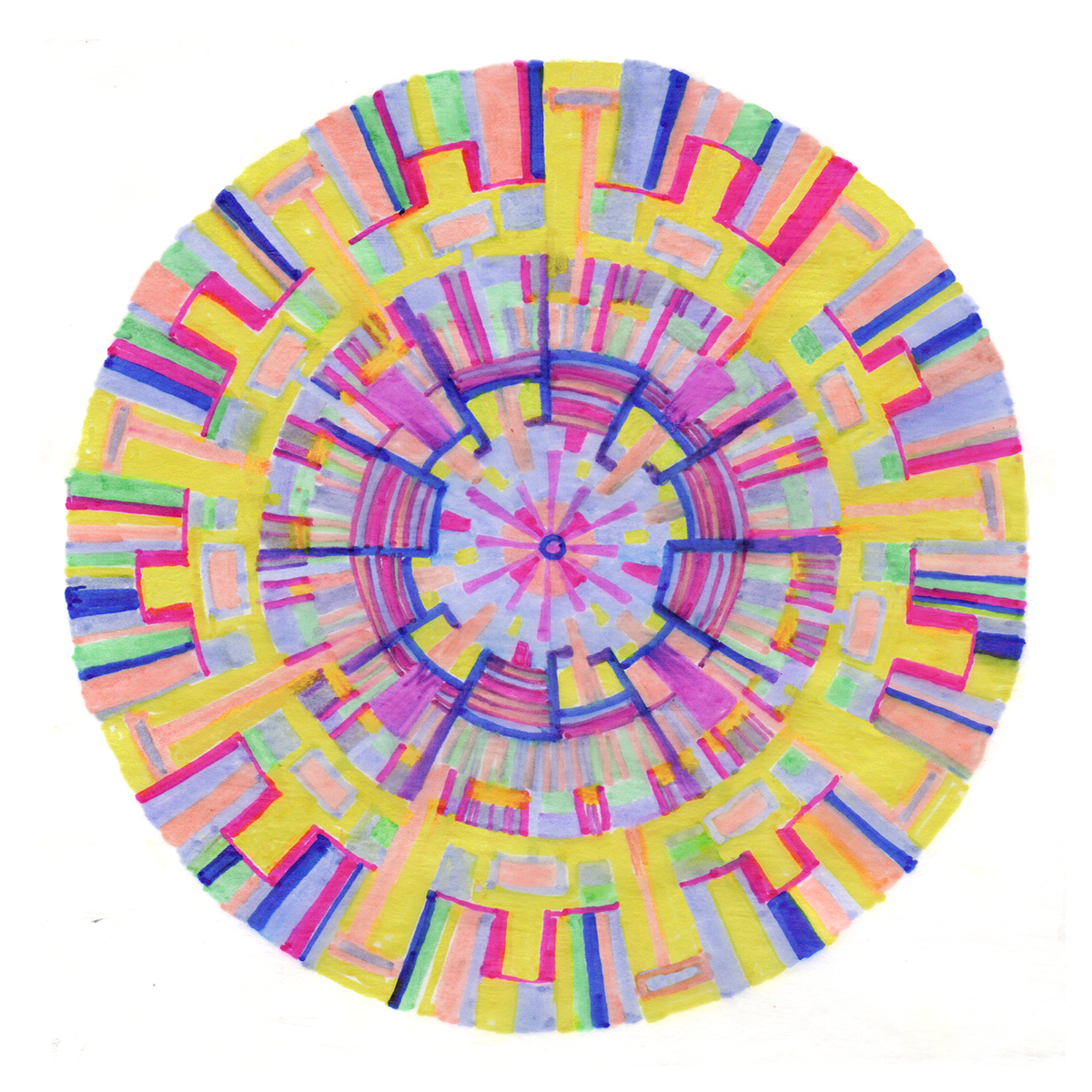 Mandala pattern lineart