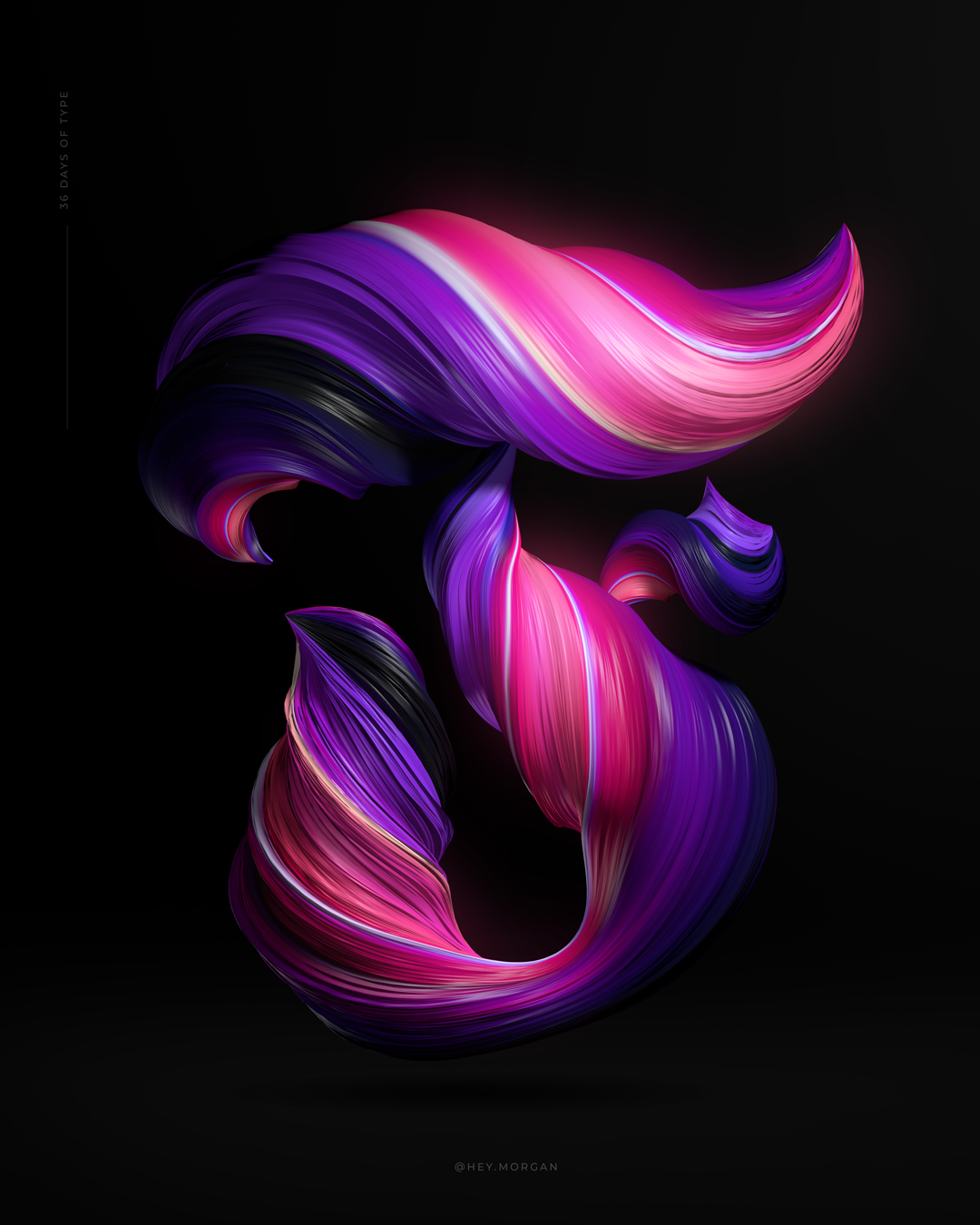 36daysoftype 3D typography typography   Logo Design 3d modeling Render 3D wallpaper c4d Graffiti