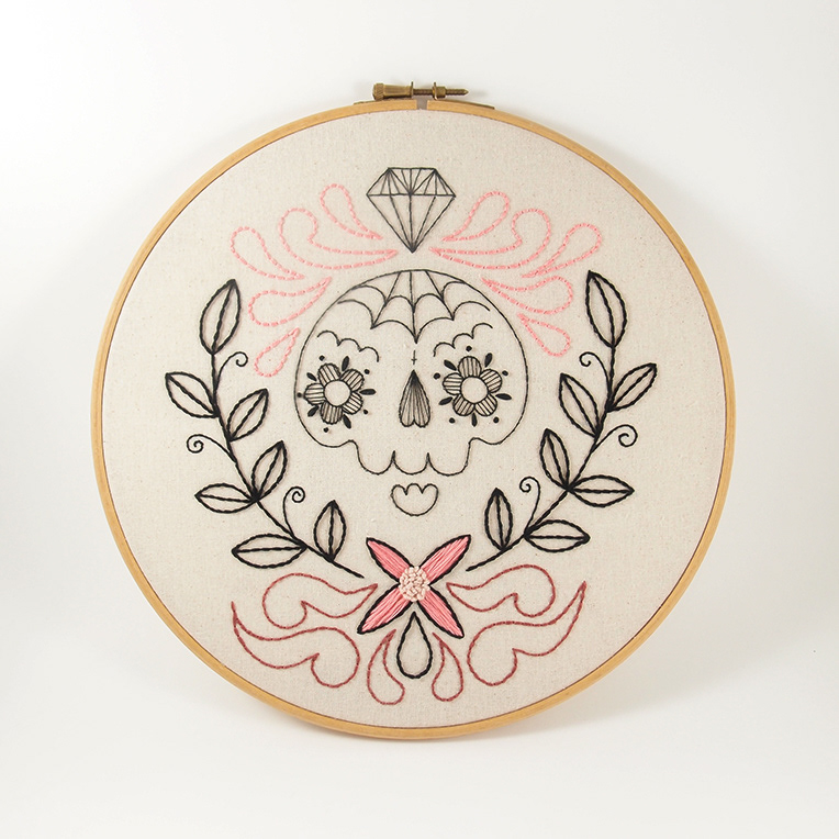 handmade Embroidery hoopembroidery contemporary art zarellasolis