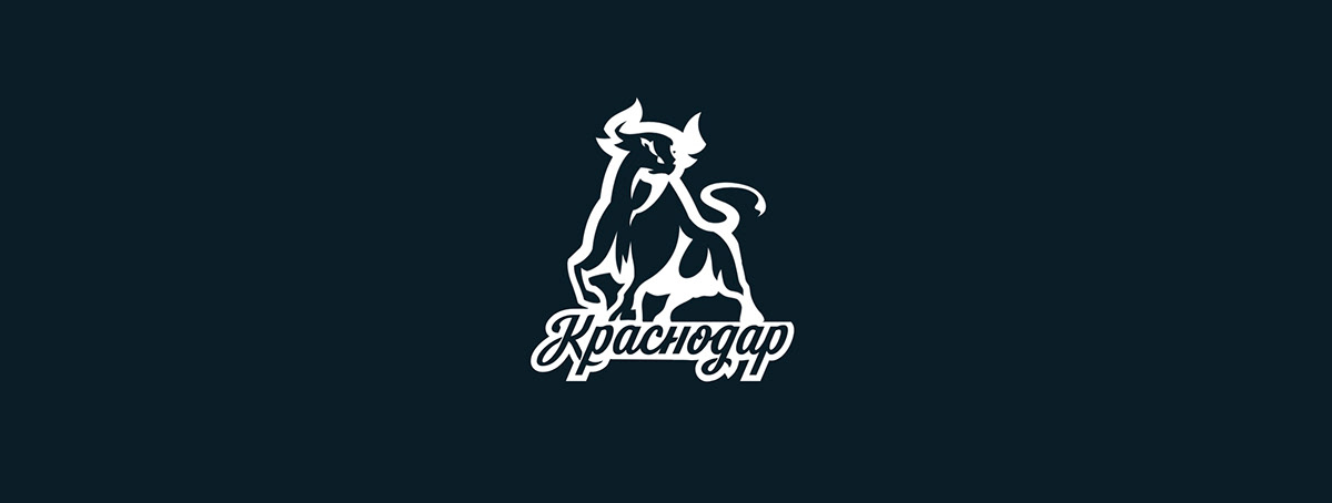 soccer redesign football sport logo Mascot Russia Krasnodar bull stadium
