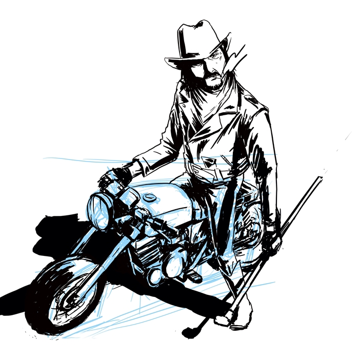 post-apocalypse motorcycle Bike cowboy savage