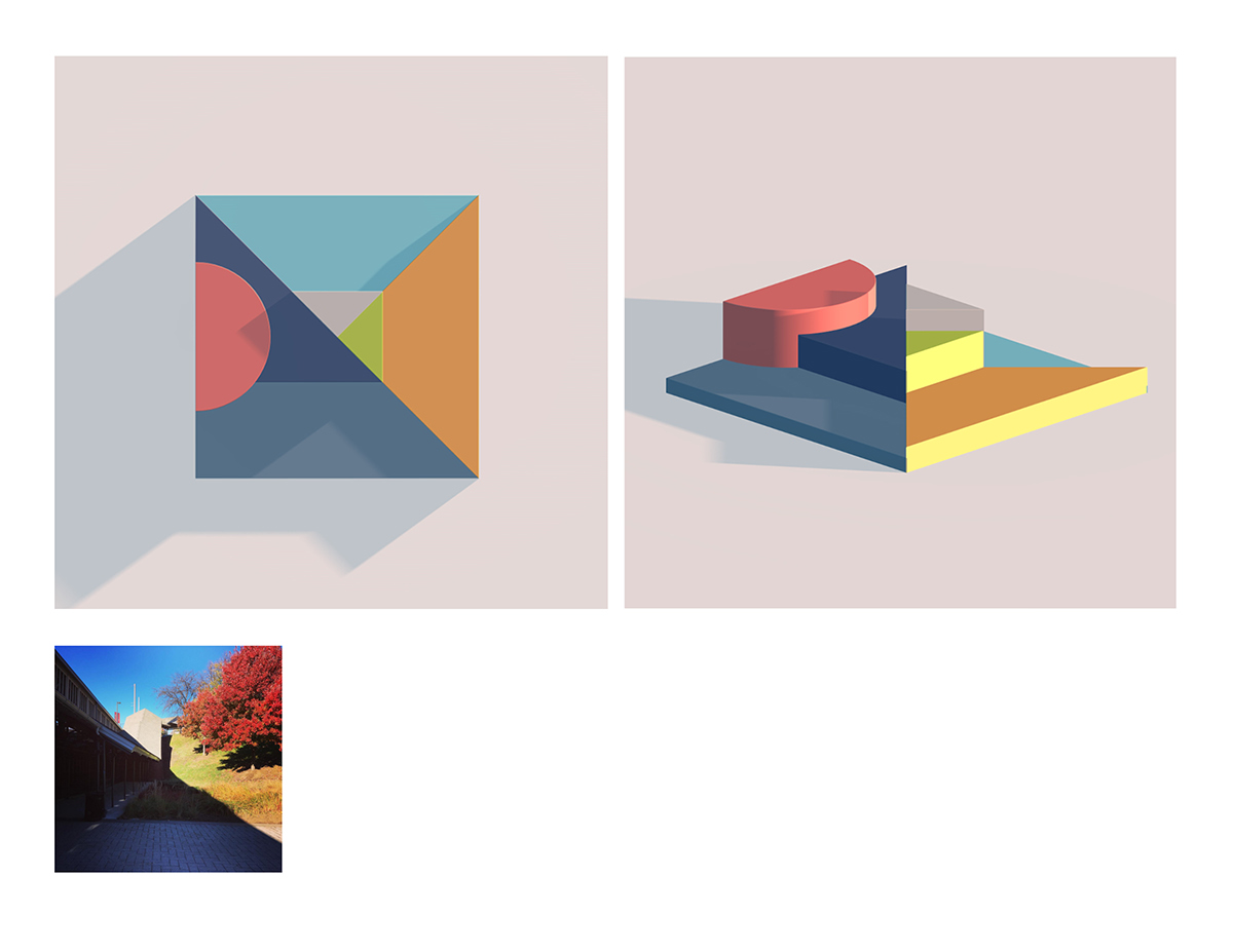 3D model graphic design color cube Icon motion instagram